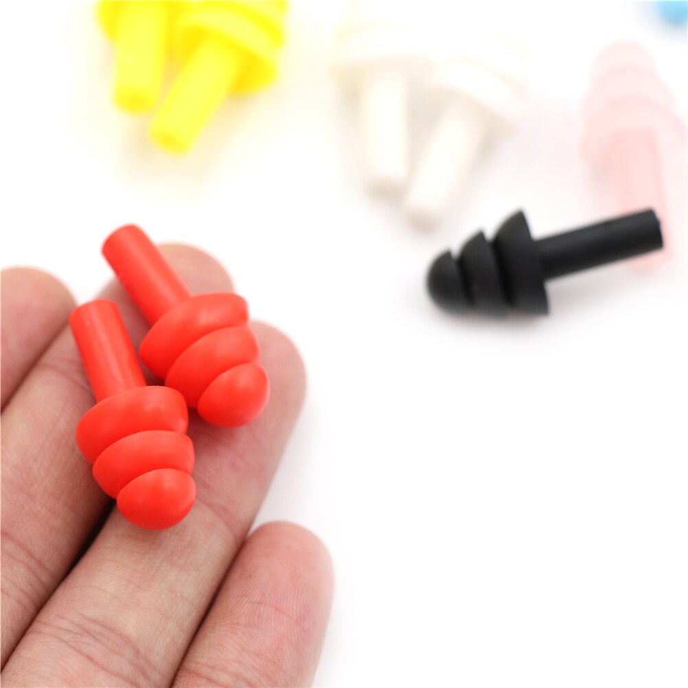 20pcs Ear Plugs Sound insulation Waterproof Silicone Ear Protection Earplugs Anti-noise Sleeping Plug For Travel Noise Reduction