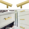 Gold Cabinet Handles Brass Kitchen Hardware Drawer Pulls Brushed Brass Drawer Square Modern Cabinet Hardware Pulls