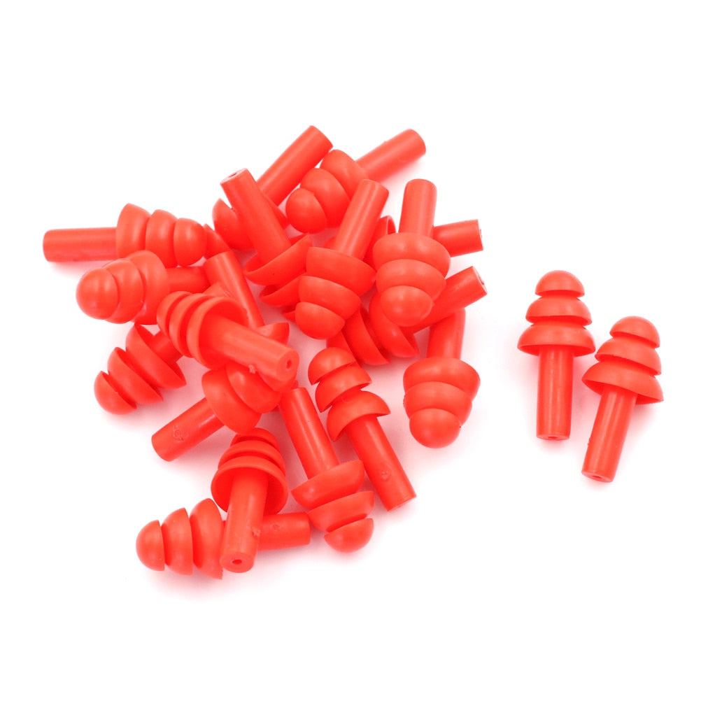 20pcs Ear Plugs Sound insulation Waterproof Silicone Ear Protection Earplugs Anti-noise Sleeping Plug For Travel Noise Reduction