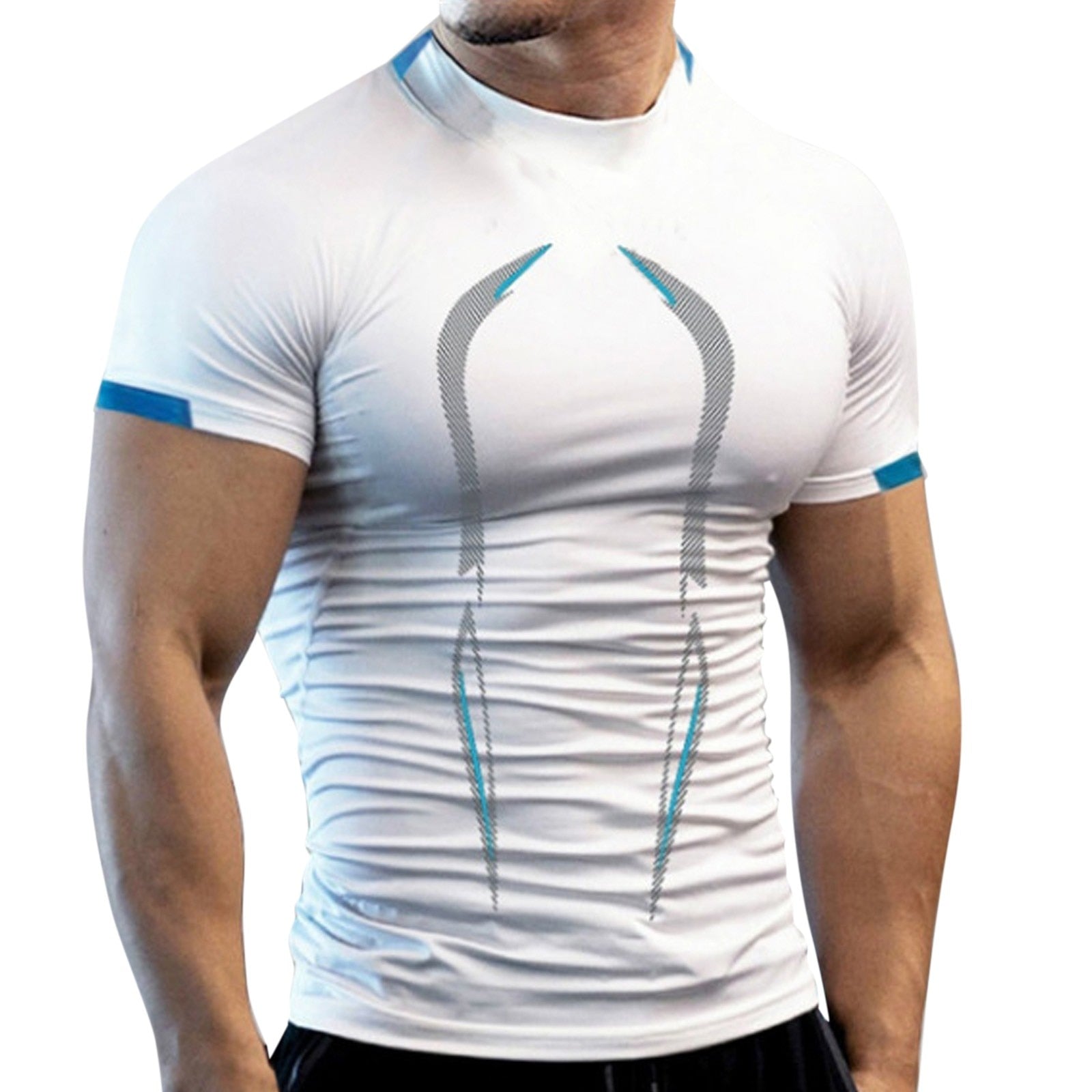 Summer Gym Shirt Sport T Shirt Men Quick Dry Running Shirt