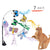 Simulation Bird Interactive Cat Stick Toy with Suction Cup Funny Feather Bird for Kitten Play Chase Exercise Cat Toys Supplies