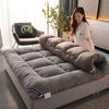 Foldable Plush Mat/Pad Fashion Comfy Futon for Dorm/Home Nap Thickened Single Double Use Sleeping Mattress/Bed