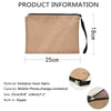 Customized Personalized Name Linen Cosmetic Bag Travel Beauty Makeup Bag