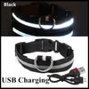 LED Glowing Dog Collar Adjustable Flashing Rechargea Luminous Collar