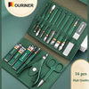 12-16pcs/set Nail Cutter Set Stainless Steel Nail Clippers Set