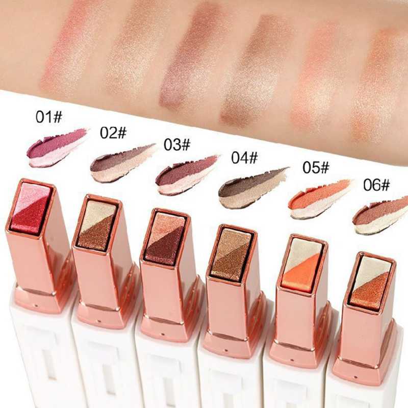 Double Color Glitter Eye shadow Stick Matte Eyeshadow Makeup