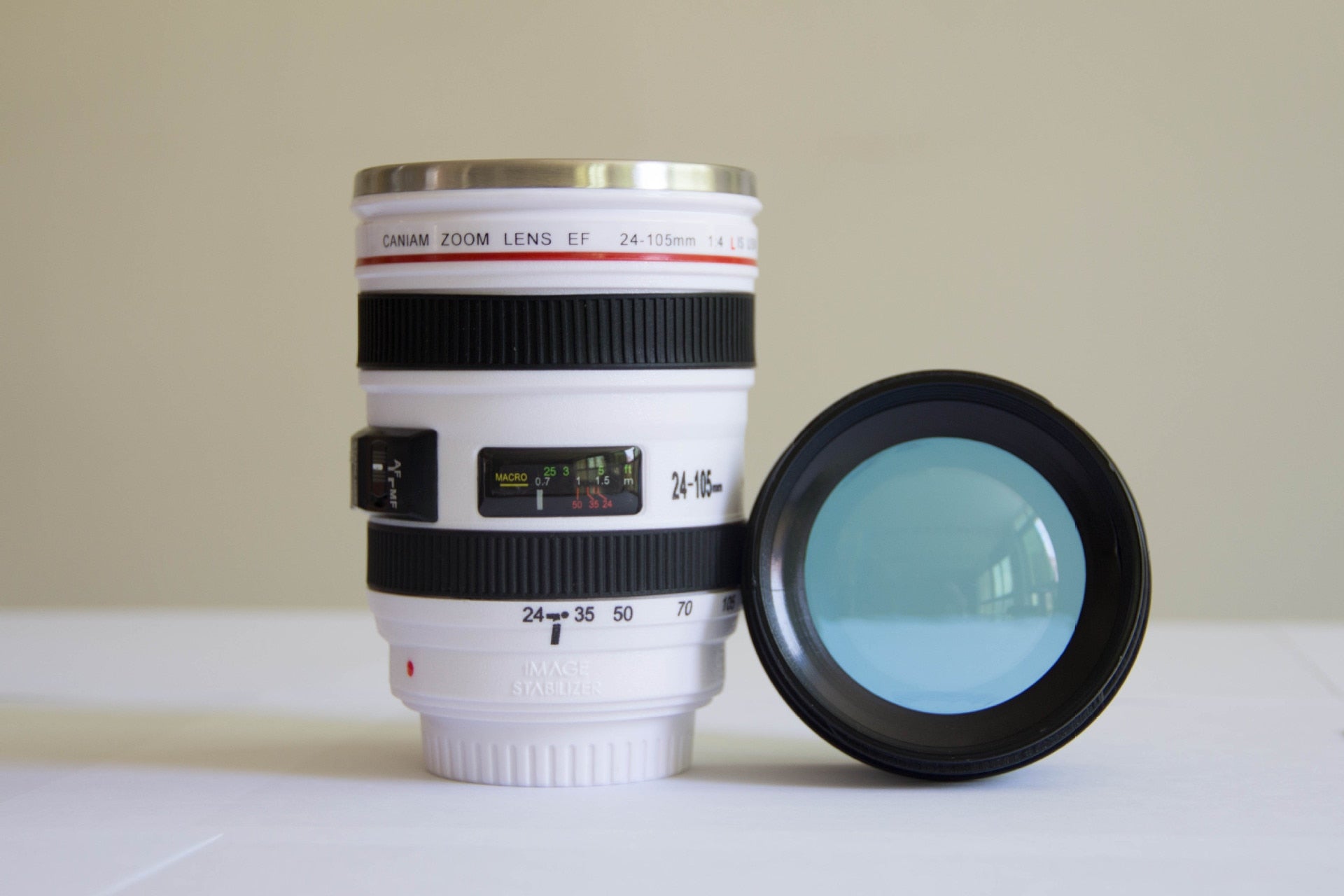 Camera Lens with Cover Thermal Coffee Mug