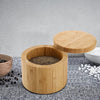 Bamboo Salt Cellar with Closure Lid