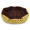 Pet Bed Warm Winter Bed Dog Cat Bed Soft Wool Point Design Pet Nest With Removable Mats Octagonal Shape Kennel Cat Dog Sofa Bed