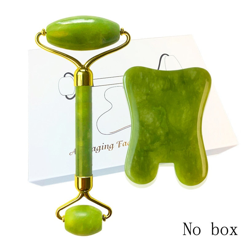 Natural Jade Roller Anti-Aging Puffy Eyes Massager