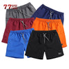 Men&amp;#39;s Shorts Polyester Shorts for Men New 2021 Summer Solid Breathable Elastic Waist Casual Man Shorts Male Bermuda Homme