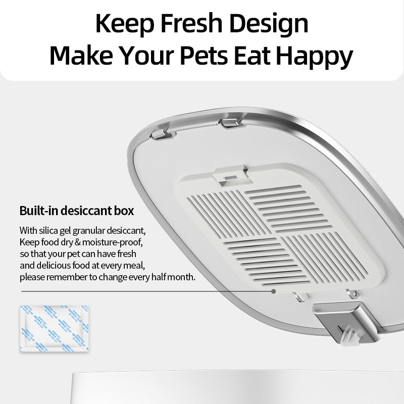 Automatic Pet Feeder Food Dispenser with Remote Control