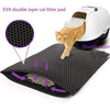 Waterproof Pet Cat Litter Mat Double Layer Pet Litter Box Mat