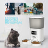 MEOWS 6L WIFI Pet Feeder Food Automatic Quantitative Dispenser Stainless Steel Bowl Recording Timing Feeding Remote APP Control