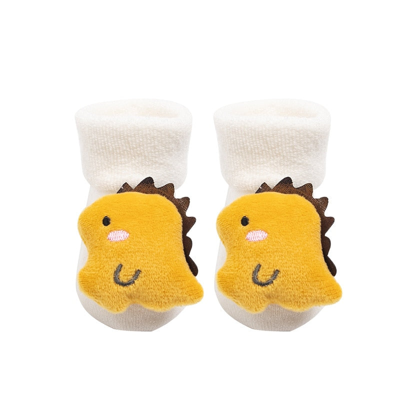 Kids Children&#39;s Socks for Girls Boys Non-slip Print Cotton Toddler Baby Cartoon Socks