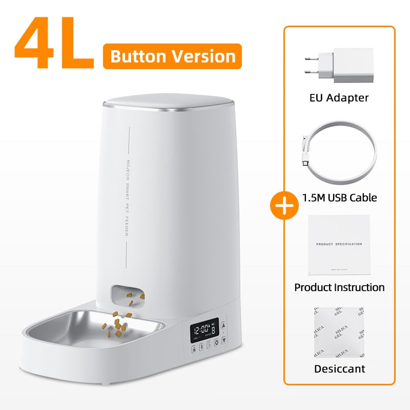 Automatic Pet Feeder Food Dispenser with Remote Control