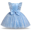 Toddler  Baby Girl Dress  Big Bow Baptism Dress for Girls