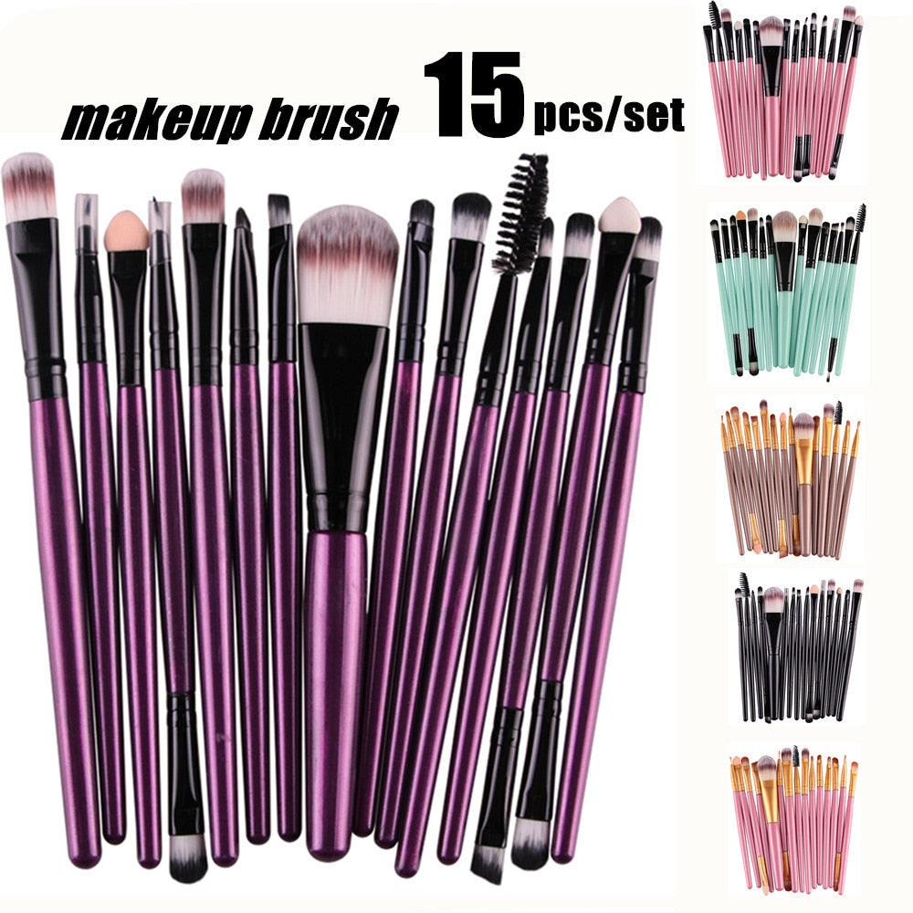 6PCS-15PCs Makeup Brush Set Cosmetic Makeup For Face Make Up